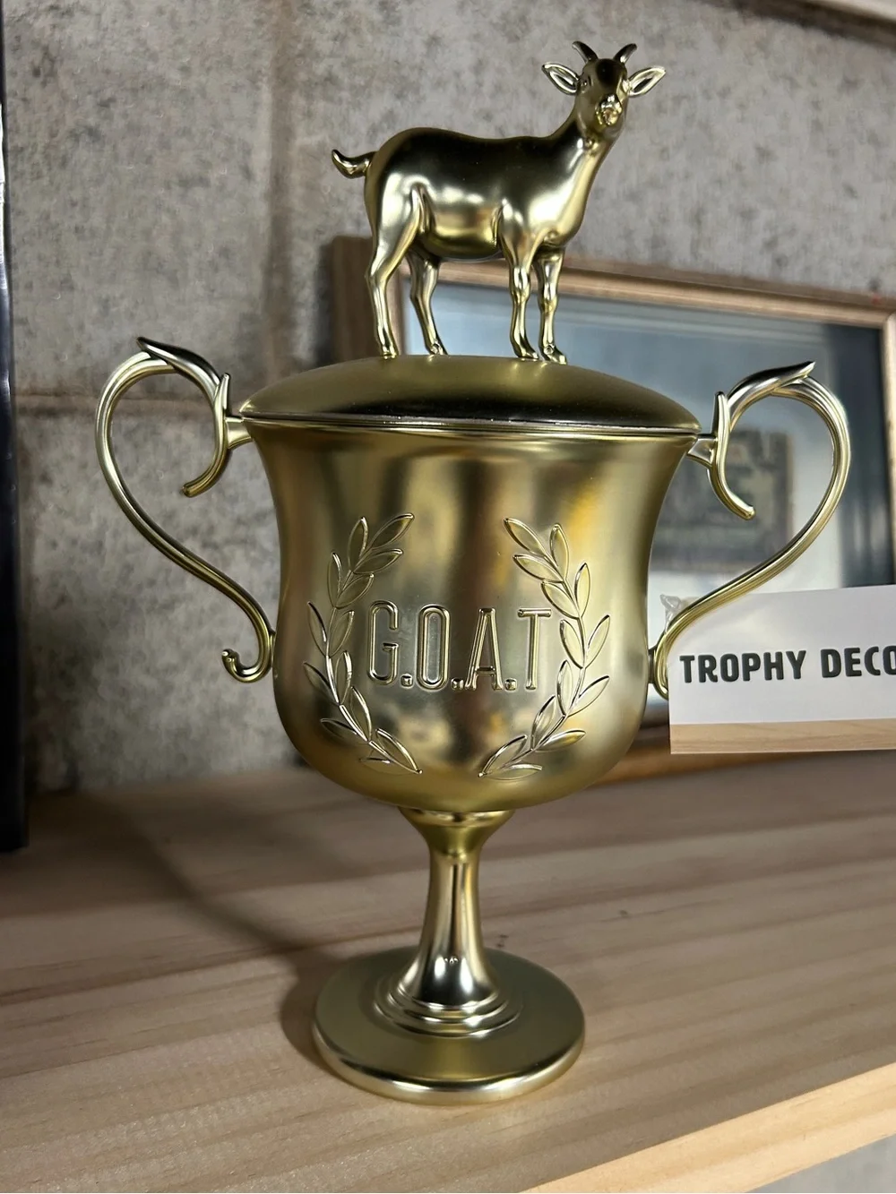 Target Gold G.O.A.T. Trophy Decor